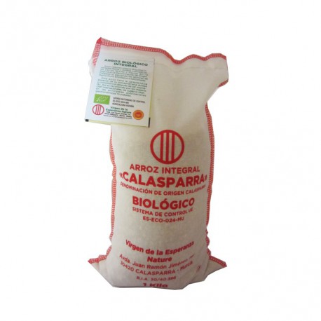 Arroz integral envase tela Calasparra 1 kg