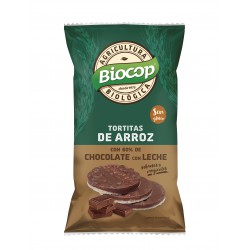 RICE CAKES WITH MILK CHOCOLATE COVER BIOCOP 100G