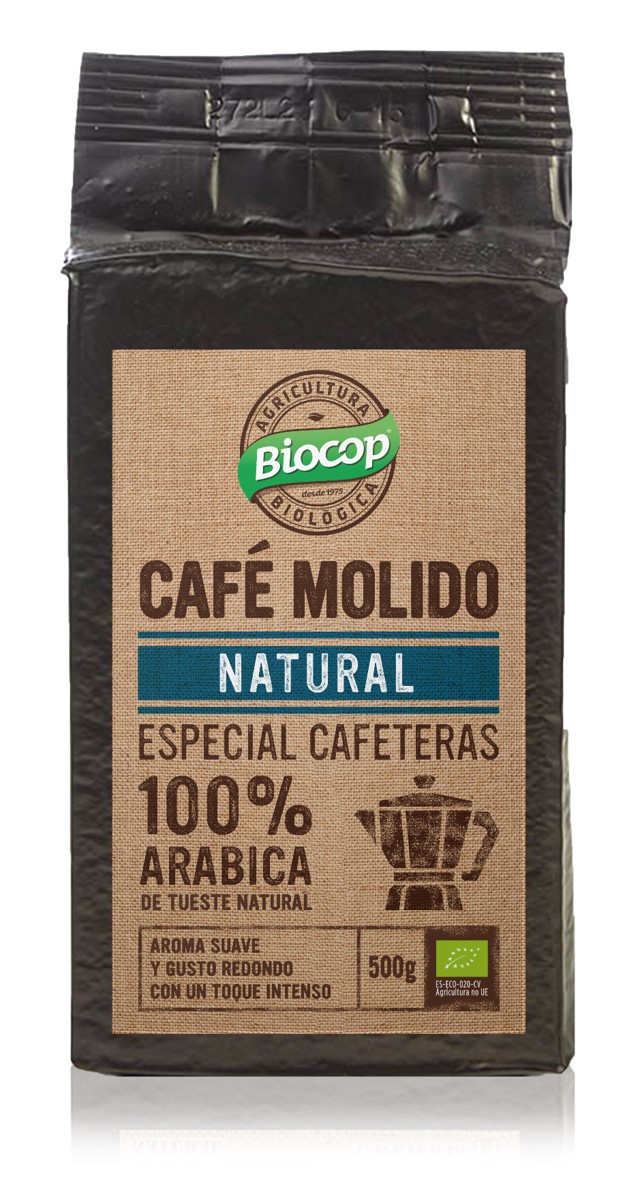 Café molido 100% Arábica Biocop 500 g