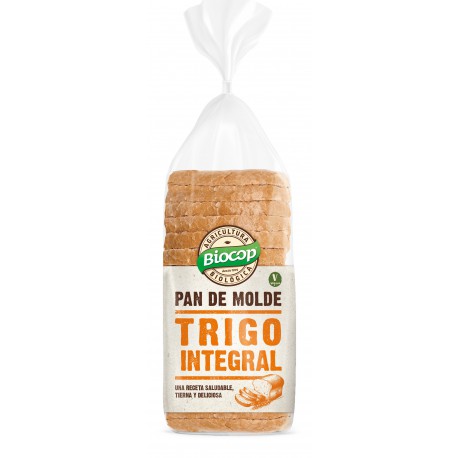 Pan de molde blando Trigo integral Biocop 400 g