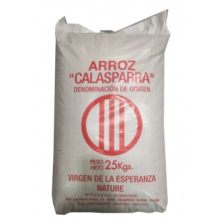 Arroz semiintegral saco Calasparra 25 kg