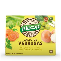 Caldo de verduras cubitos Biocop 6 x 10 g